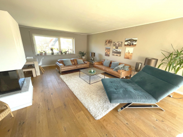 Wohnzimmer - Ihr neues Zuhause in Asel – Wohlfühlen am Kamin & Entspannen im Traumgarten