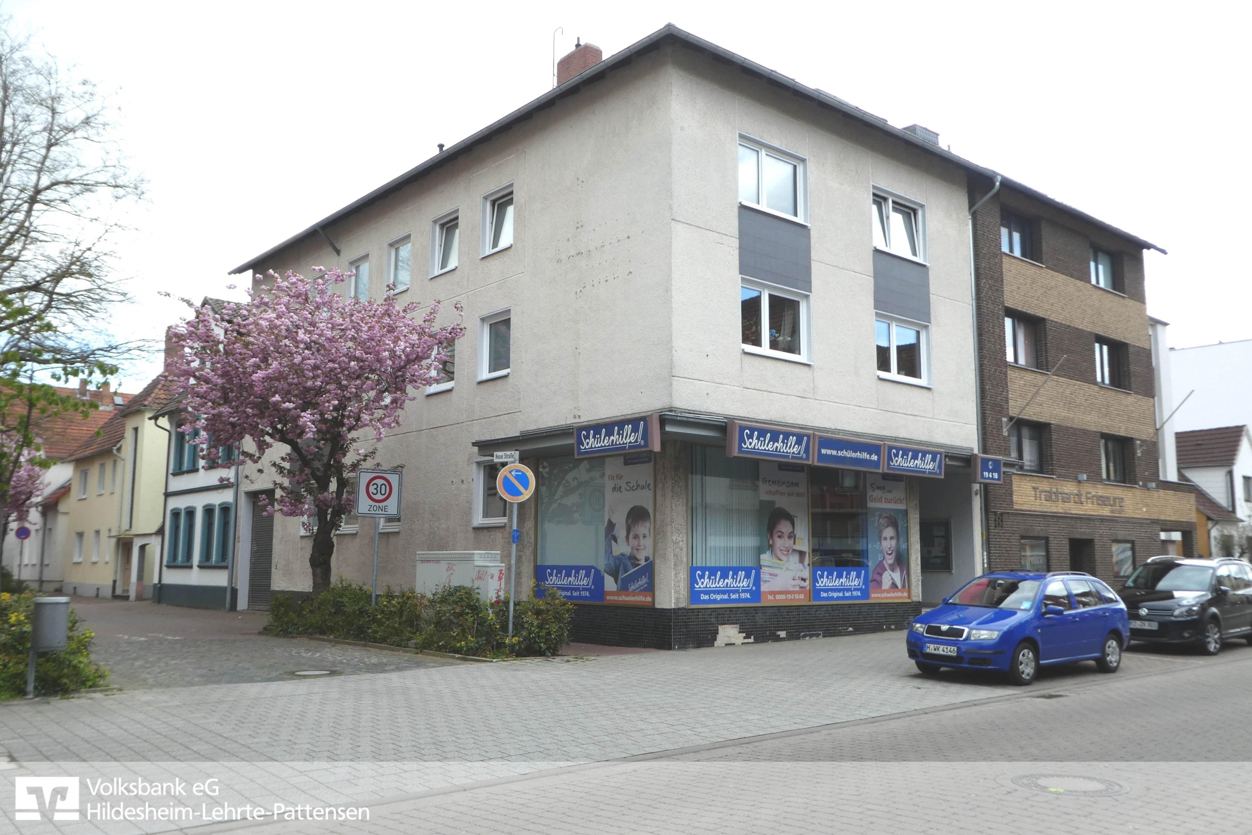 Frontansicht - Lehrte: MFH mit vier Wohneinheiten und einer Gewerbeeinheit in bester Innenstadtlage